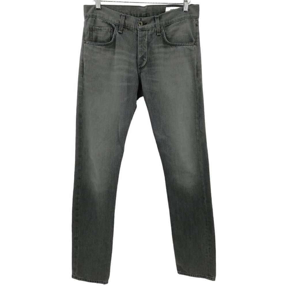 Rag & Bone Jay23X Gray Skinny Button Fly Jeans Size 31 x 34 Stretch Pullman